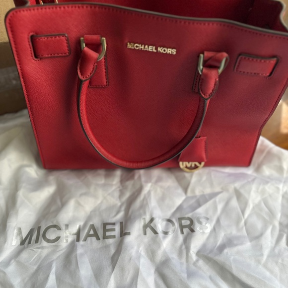Michael Kors Red Bag - Picture 1 of 7